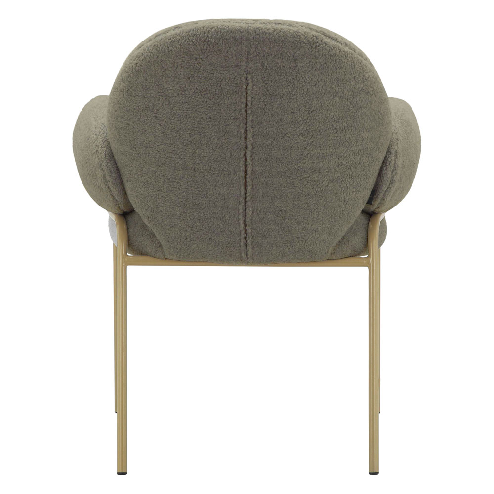Mavero Mink Brown Fabric Dining Chairs in Pair