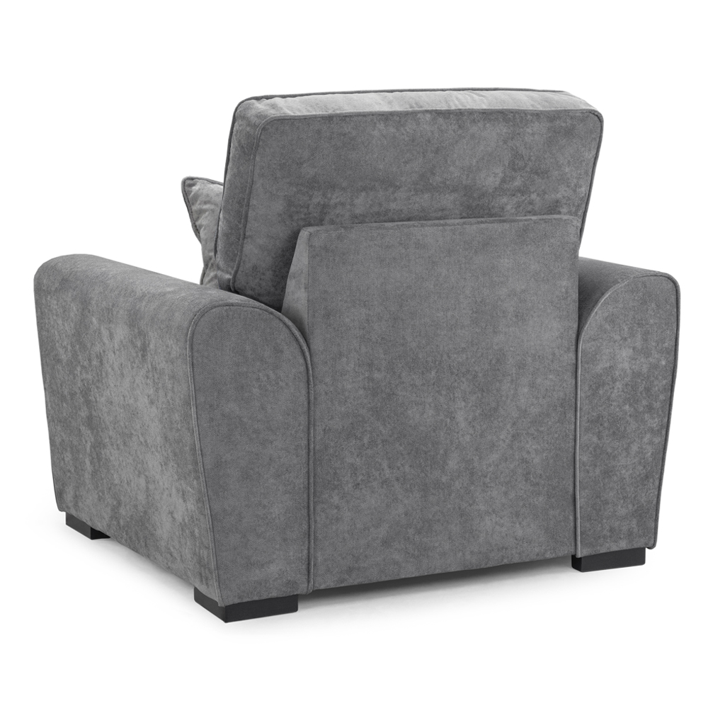 Maxton Fabric 1 Seater Sofa In Grey