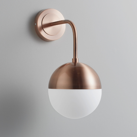 Read more about Mayfair wall pendant light in rose gold