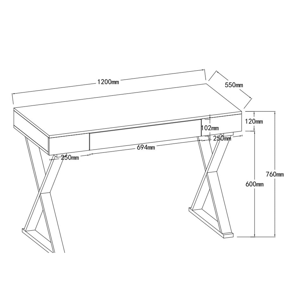 Mayline Glass Top High Gloss Console Table In Grey