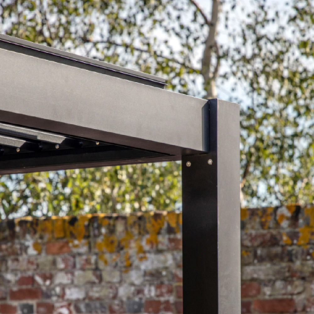 Mccook Outdoor Aluminium Gazebo In Black