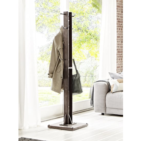 Mcdowell Metal 8 Hooks Coat Stand In Anthracite