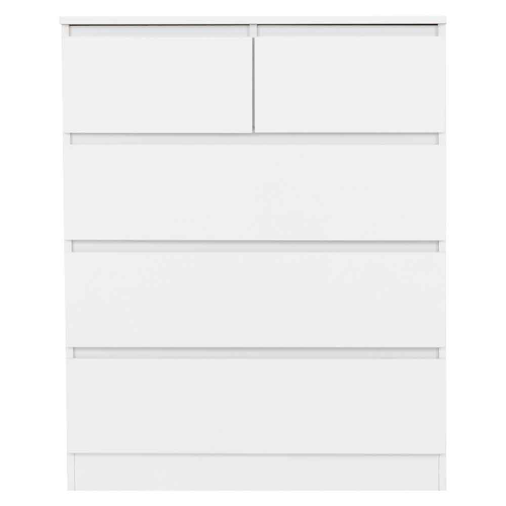 Mcgowan Wooden Chest Of 5 Drawers in White