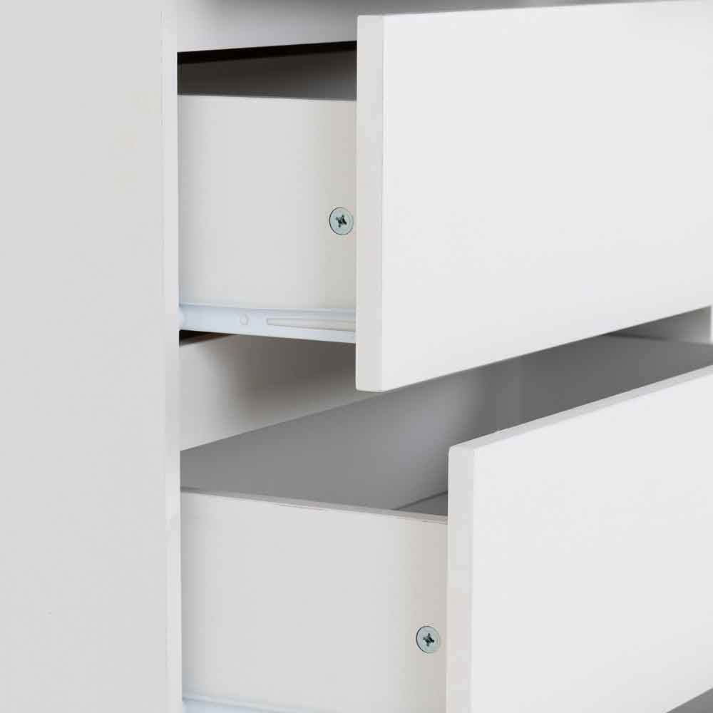 Mcgowan Wooden Chest Of 5 Drawers in White