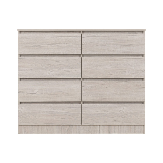 Mcgowan Wooden Chest Of 8 Drawers In Urban Snow