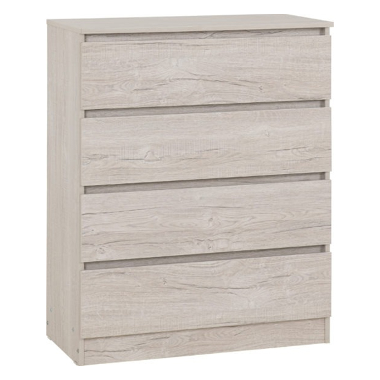 Mcgowan Wooden Trio Bedroom Furniture Set In Urban Snow