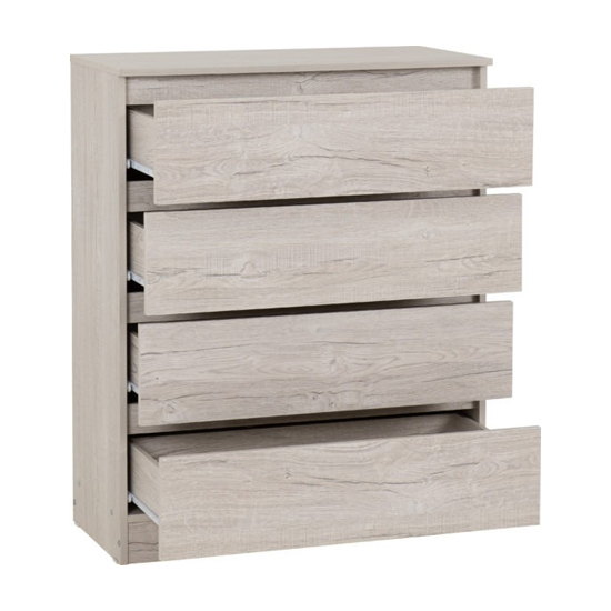 Mcgowan Wooden Trio Bedroom Furniture Set In Urban Snow
