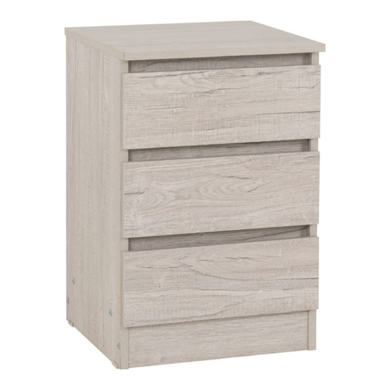 Mcgowan Wooden Trio Bedroom Furniture Set In Urban Snow