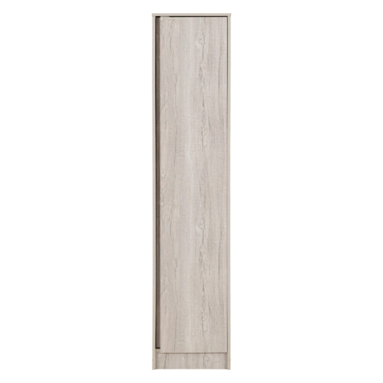 Mcgowan Wooden Wardrobe With 1 Door In Urban Snow