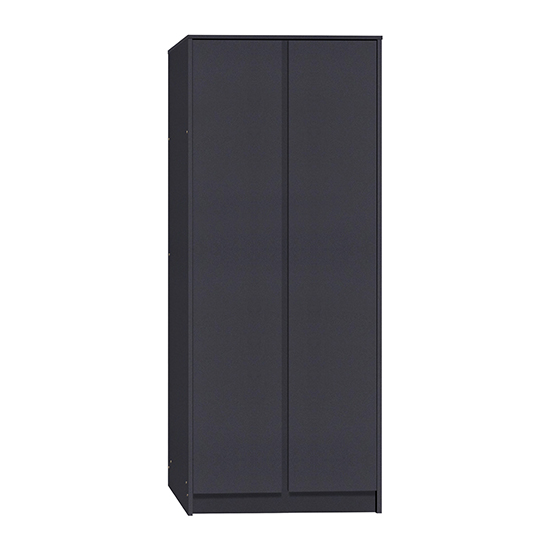 Read more about Mcgowan wooden wardrobe with 2 doors in grey