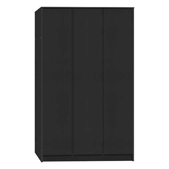 Read more about Mcgowan wooden wardrobe with 3 doors in black