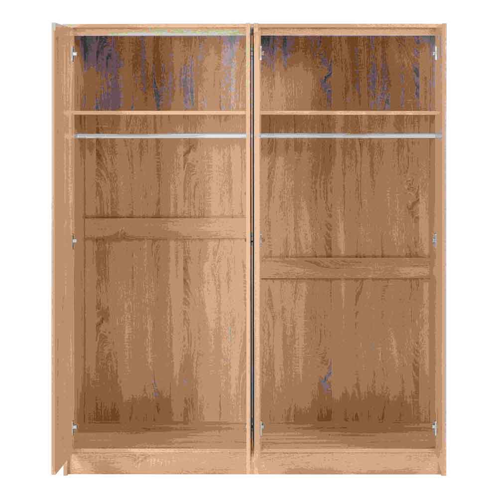 Mcgowan Wooden Wardrobe With 4 Doors in Sonoma Oak