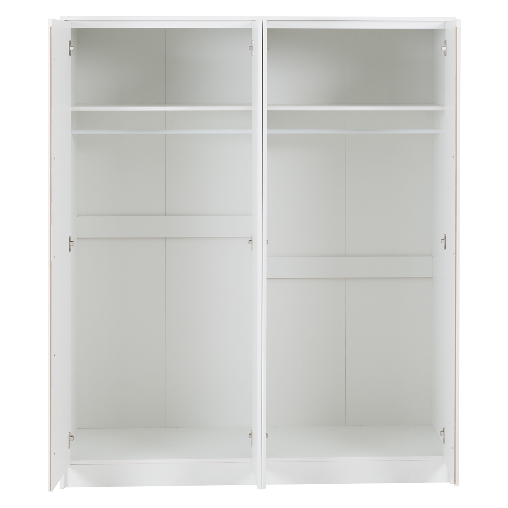 Mcgowan Wooden Wardrobe With 4 Doors in White