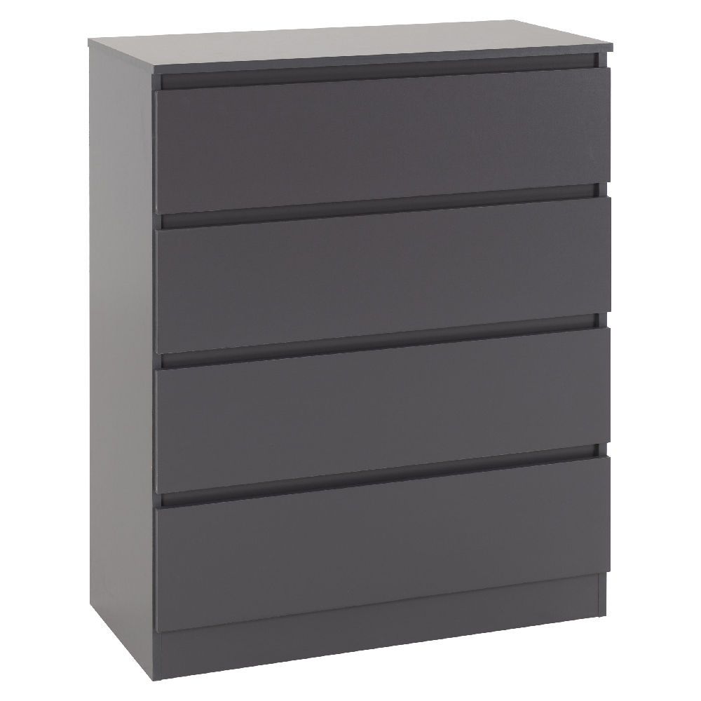 Mcgowen Wooden Bedroom Furniture Set With 2 Doors In Grey
