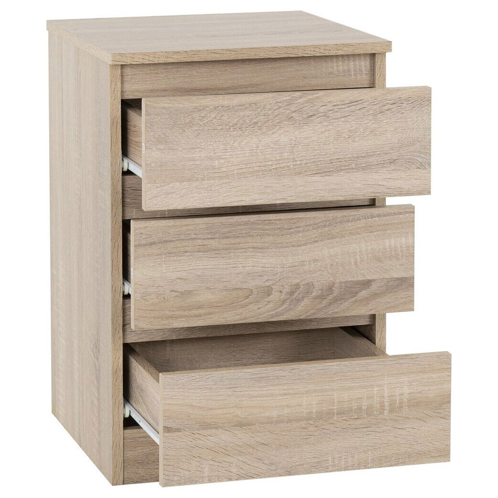 Mcgowen Wooden Bedroom Furniture Set with 2 Doors in Sonoma Oak Effect