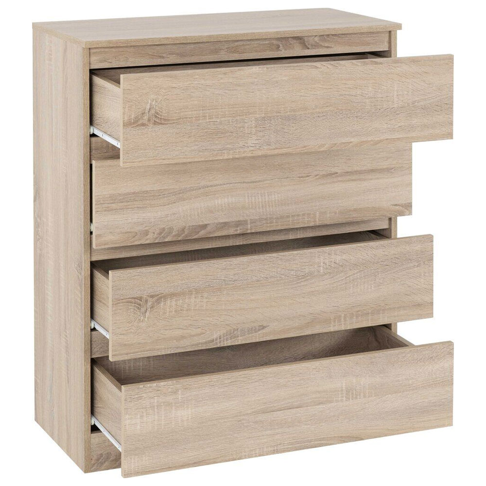 Mcgowen Wooden Bedroom Furniture Set with 2 Doors in Sonoma Oak Effect