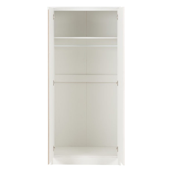 Mcgowen Wooden Bedroom Furniture Set 2 Doors Wardrobe In White