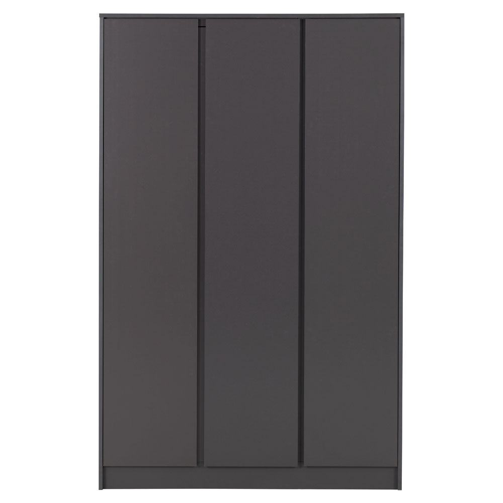 Mcgowen Wooden Bedroom Furniture Set with 3 Doors in Grey