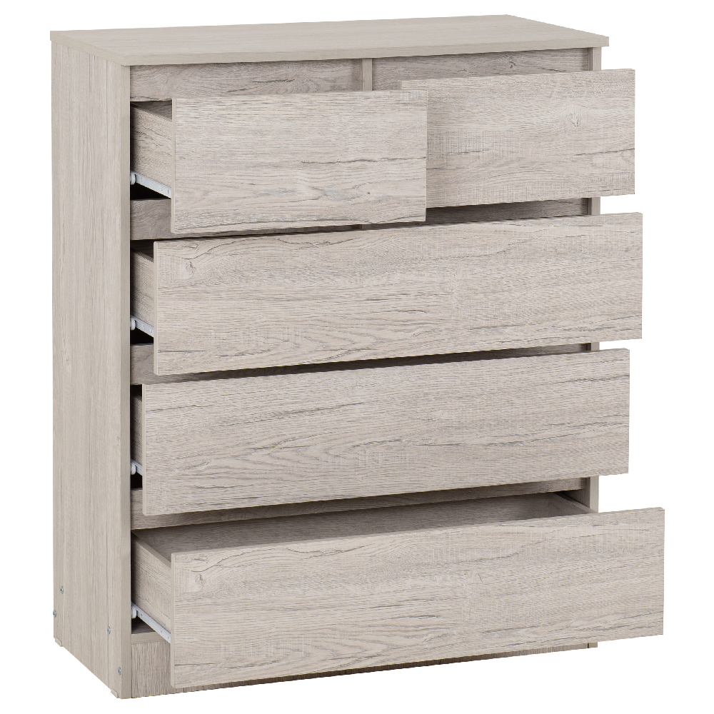 Mcgowen Wooden Bedroom Furniture Set With 4 Doors In Urban Snow