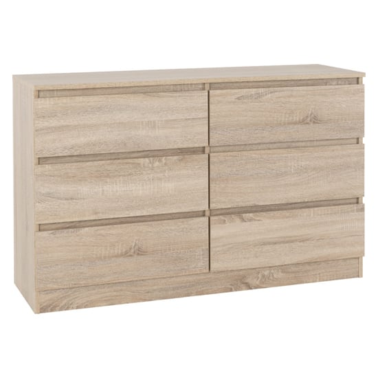 Read more about Mcgowen wooden chest of 6 drawers in sonoma oak