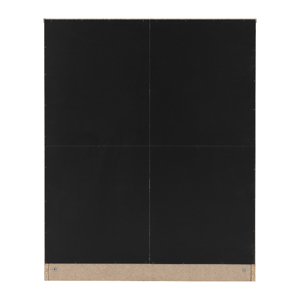 Mcgowen Wooden Furniture Set With 2 Door Wardrobe In Black