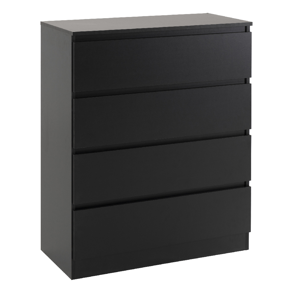 Mcgowen Wooden Furniture Set With 2 Doors Wardrobe In Black