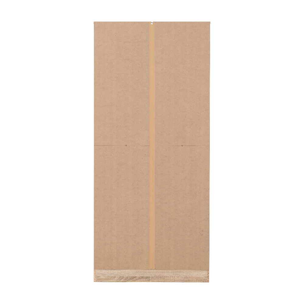 Mcgowen Wooden Wardrobe With 2 Doors In Black