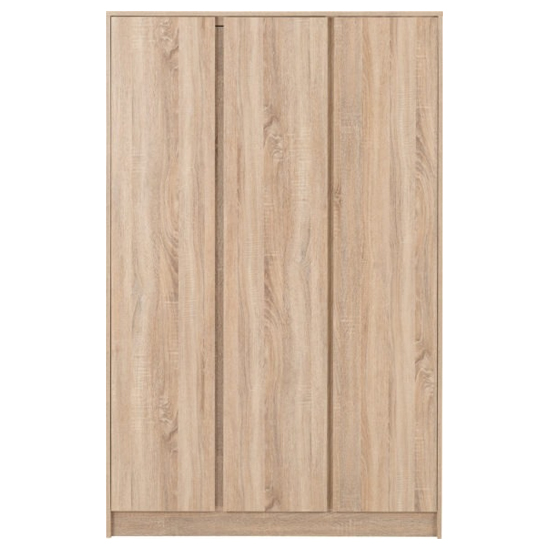 Mcgowen Wooden Wardrobe With 3 Doors In Sonoma Oak
