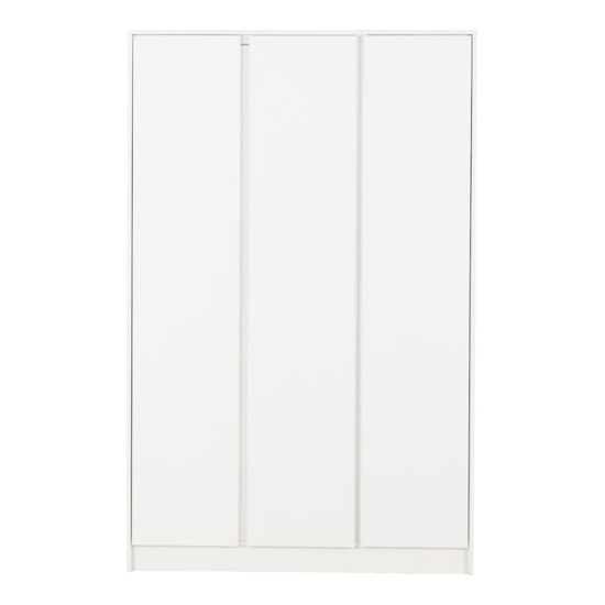 Mcgowen Wooden Wardrobe With 3 Doors In White