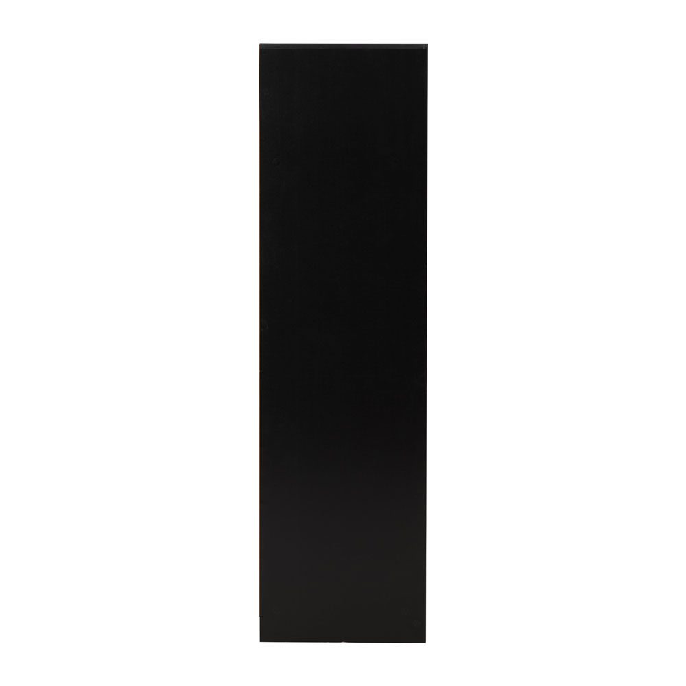 Mcgowen Wooden Wardrobe with 6 Doors 2 Drawers in Black