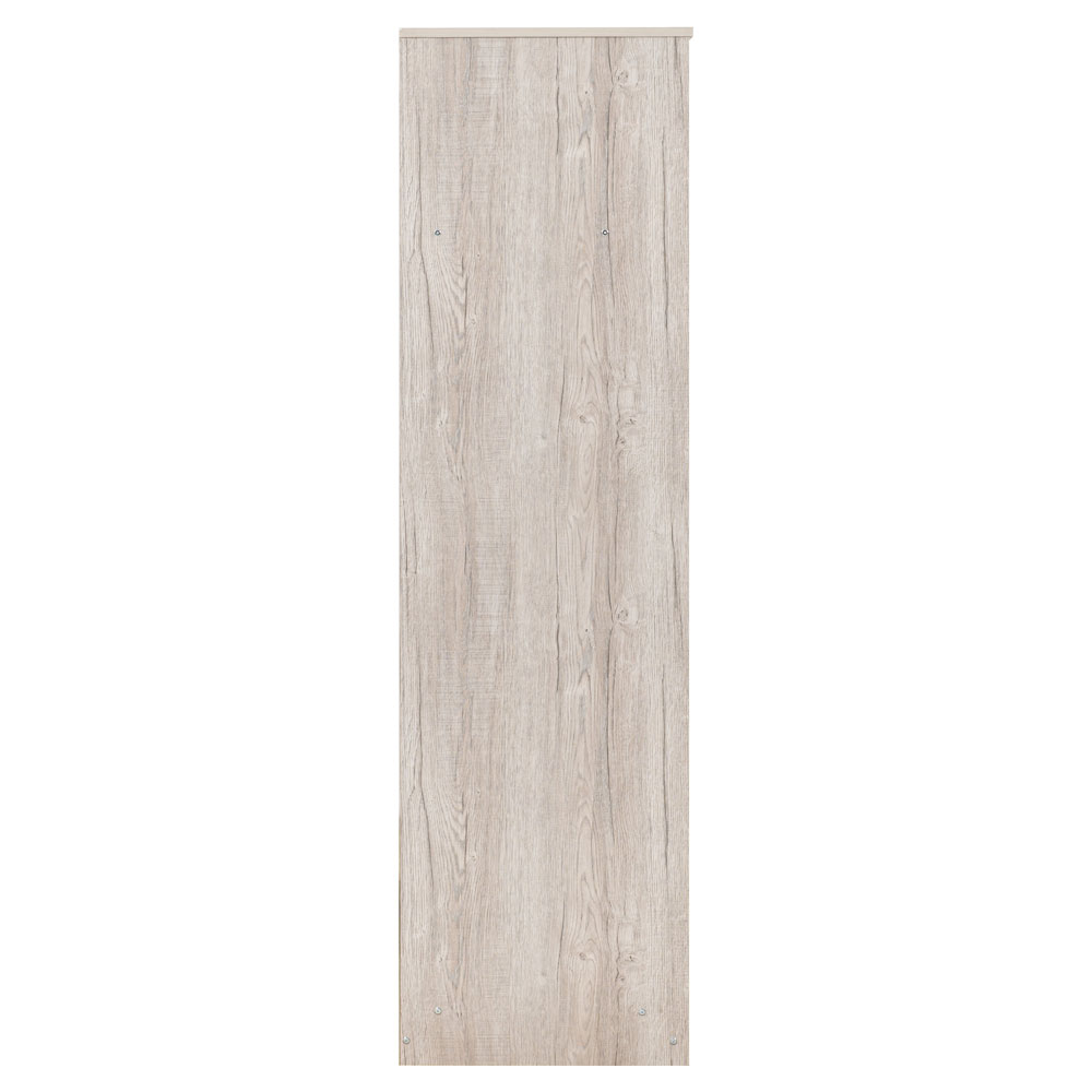 Mcgowen Wooden Wardrobe with 6 Doors 2 Drawers in Urban Snow