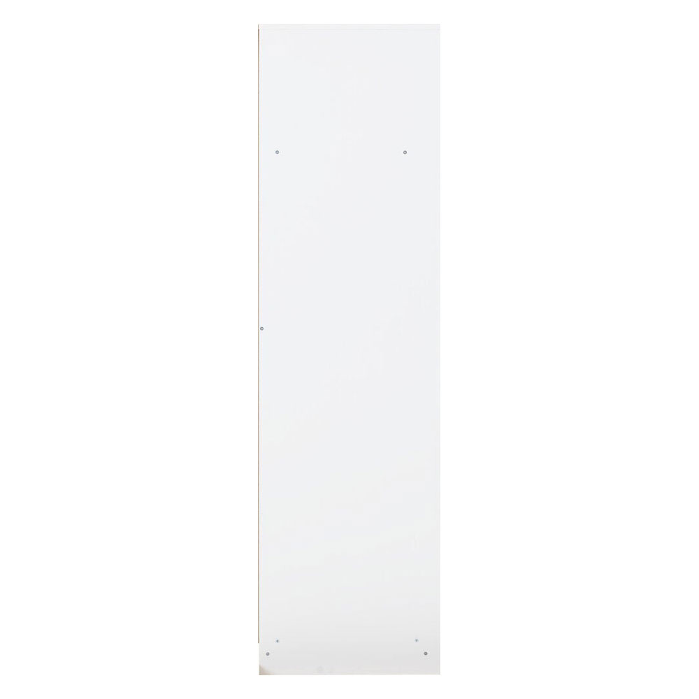 Mcgowen Wooden Wardrobe with 6 Doors 2 Drawers in White