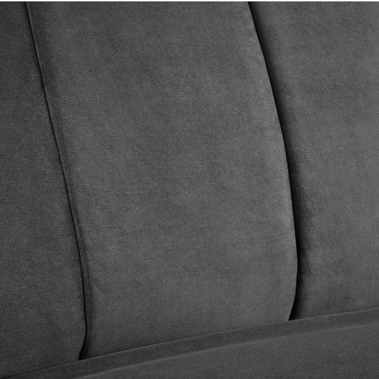 Maceo Curved Back Velvet Upholstered Sofabed In Grey