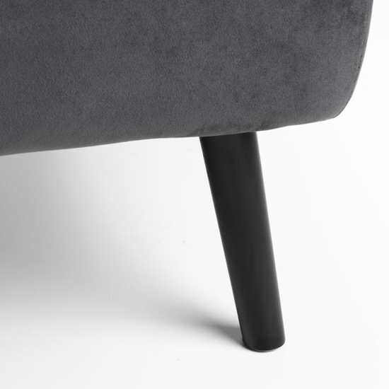 Maceo Curved Back Velvet Upholstered Sofabed In Grey_6