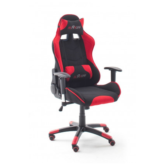 Read more about Mcracing fabric polyster gaming chair in black and red