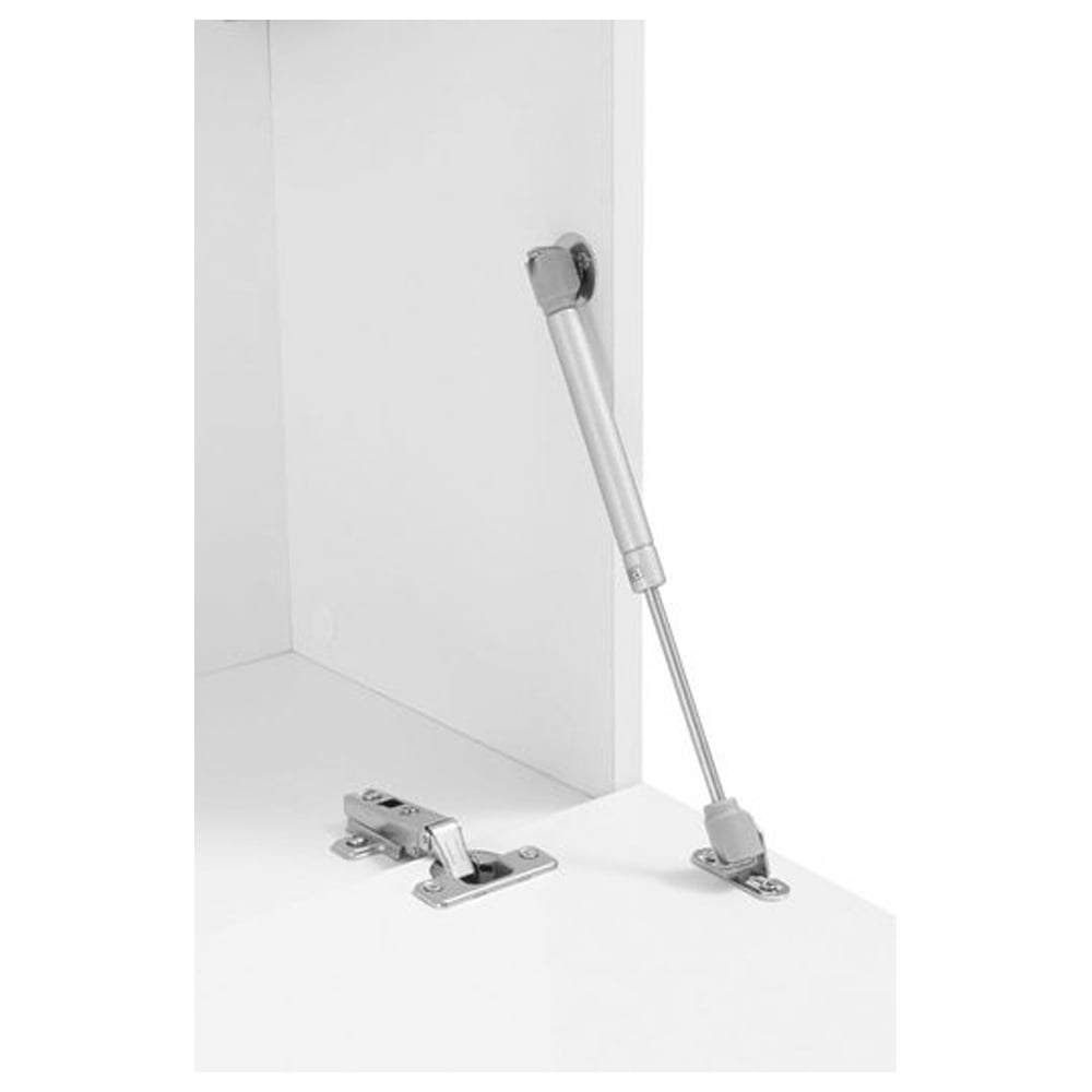 Mcrae LED White Glossy Entertainment Unit With 1 Glass And 3 Doors In White