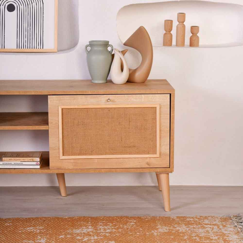 Meadow Large Wooden TV Stand in Oak