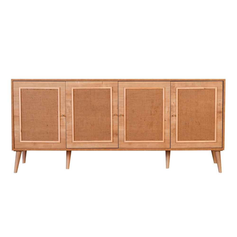 Meadow Wooden Sideboard with 4 Doors in Oak