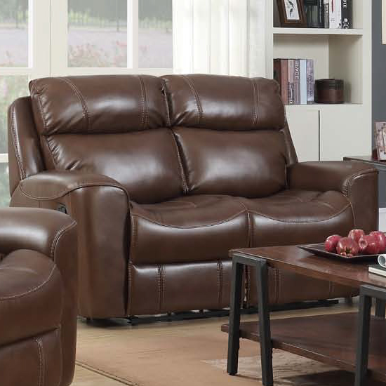 Mebsuta Leather 2 Seater Sofa In Tan | Furniture in Fashion