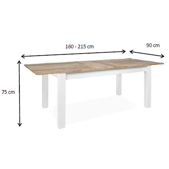 Mecoy Extending Dining Table In Old Style Bright And White_7