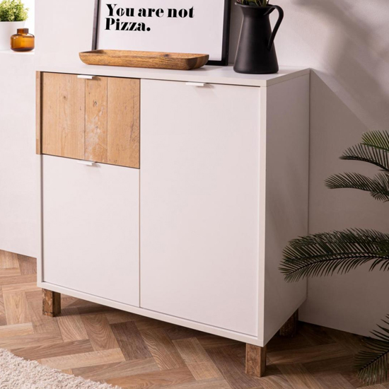 Mecoy Wooden Storage Cabinet In Old Style Bright And White_2