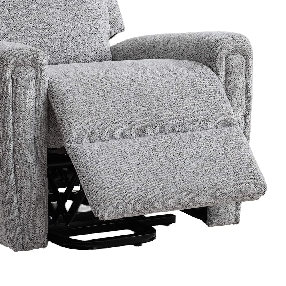 Medinah Fabric Dual Motor Lift Tilt Recliner Chair in Ash