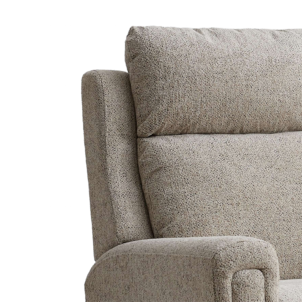 Medinah Fabric Dual Motor Lift Tilt Recliner Chair in Beige
