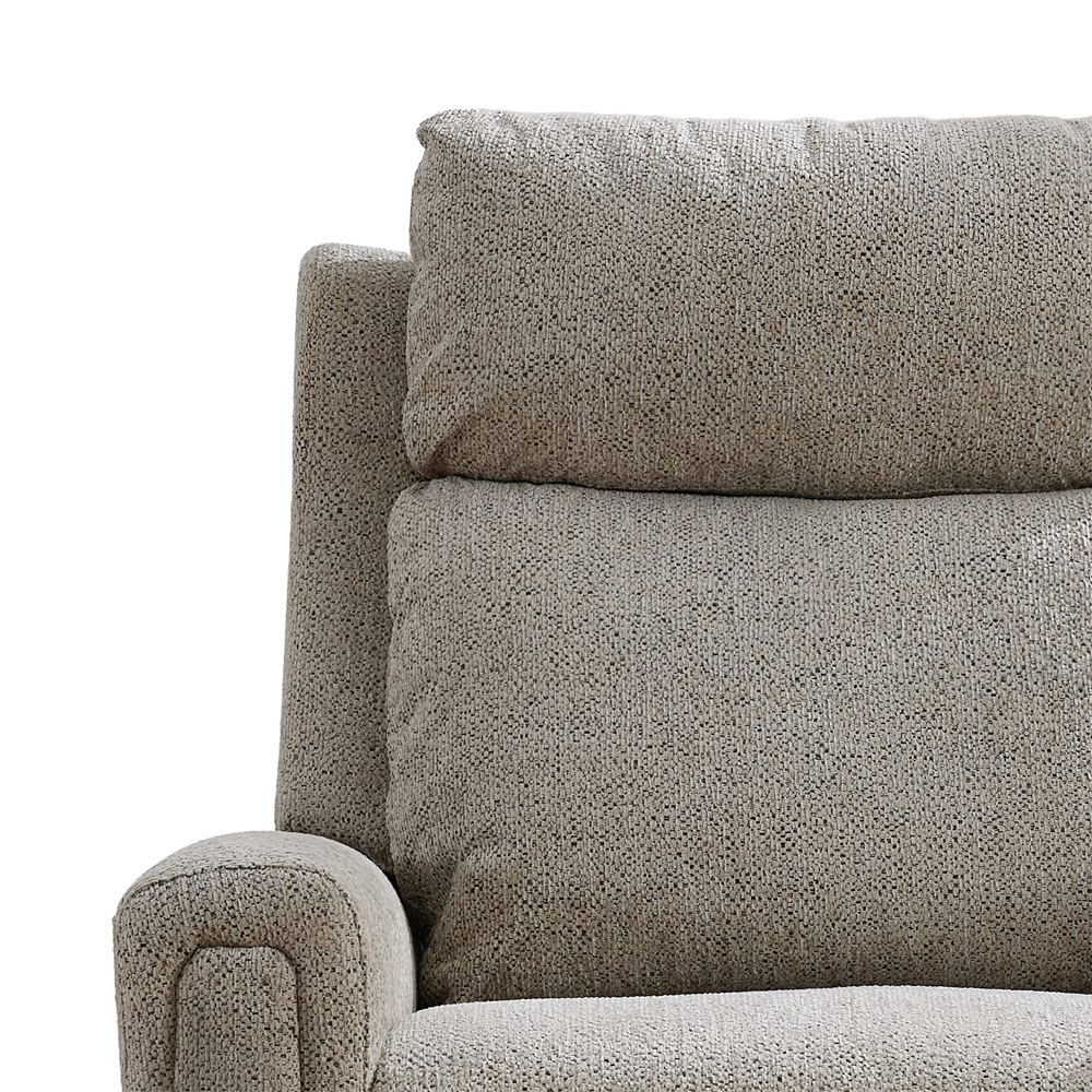 Medinah Fabric Quad Motor Lift Tilt Recliner Chair in Beige