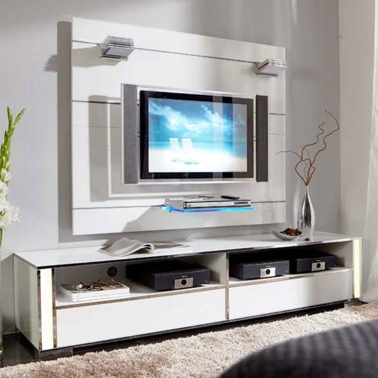 Lucent Express Gloss White Plasma Entertainment Stand 7790