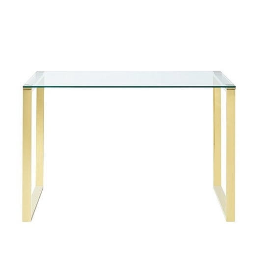 Megan Clear Glass Computer Desk With Gold Legs_3