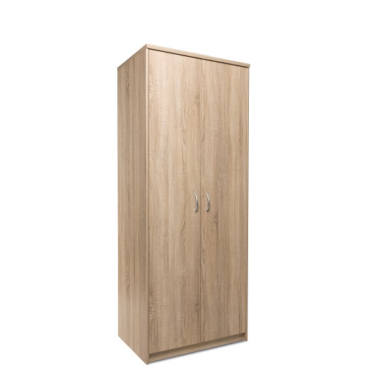 Meissen Wooden Wardrobe In Sonoma Oak With 2 Doors