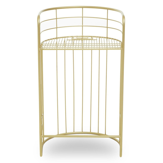 Mekbuda Metal Lounge Chair In Gold