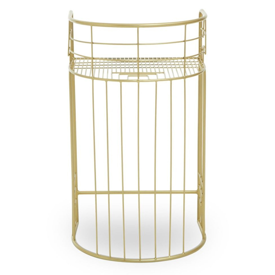 Mekbuda Metal Lounge Chair In Gold