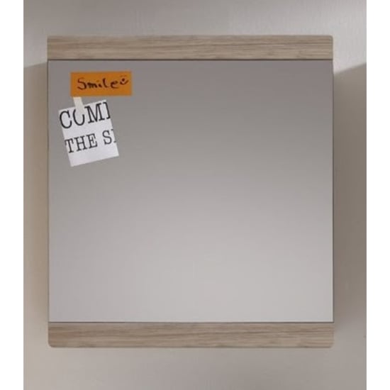 Product photograph of Melay Wall Mirror In San Remo Oak from Furniture in Fashion